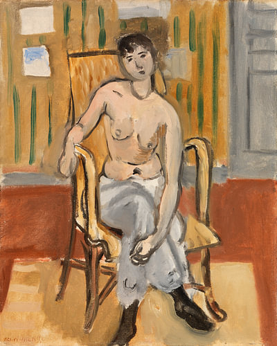 Seated Nude in a Tan Room, Henri Matisse