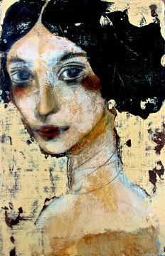 Woman with black hair by RAR Kramer