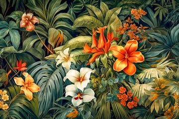 Flowers in the tropical rainforest by May