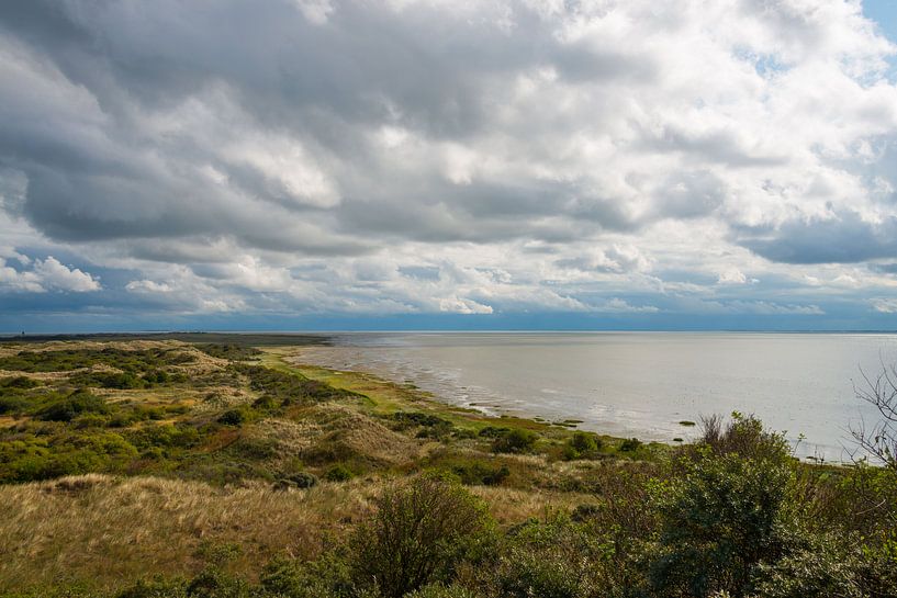 Clouds above the area Oerd of the island Ameland by Peter Apers