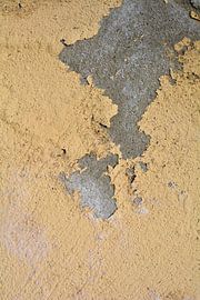 peeling paint on a dilapidated facade by Heiko Kueverling