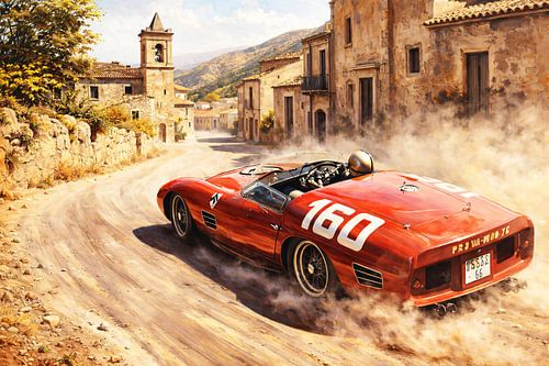 Targa Florio 1961 - Willy Mairesse in een Ferrari