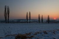 Un coucher de soleil d'hiver