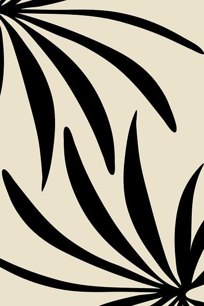 Botanical Black Leaves no. 3 by Dina Dankers