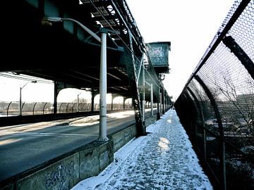 'Brug in Queens', New York  van Martine Joanne