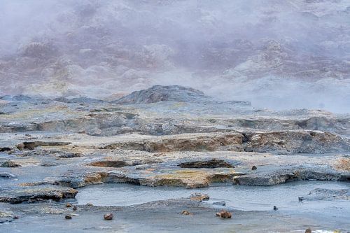 Activité géothermique à Hverir, Myvatn en Islande