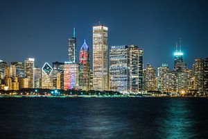 Skyline Chicago, États-Unis sur Munich Art Prints