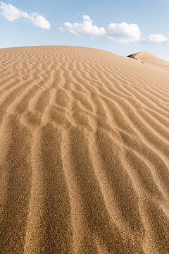 Doolhof van zand in de woestijn