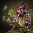 Stilleben mit Blumen. Tulpe und Veilchen. von Alie Ekkelenkamp Miniaturansicht