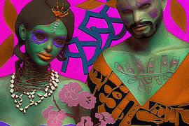 Popartportretten-powerkoppels van Ton Kuijpers