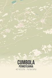 Vintage map of Cumbola (Pennsylvania), USA. by Prints of Place