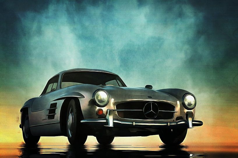 Voiture classique –  Oldtimer Mercedes 300SL par Jan Keteleer