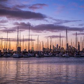 Hafen in Port Melbourne, Australien von Mark Thurman