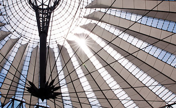 Sony Centre in de zon