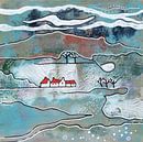 Seizoenslandschap - winter van Ariadna de Raadt-Goldberg thumbnail