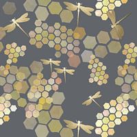 Golden dragonflies