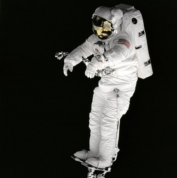 Astronaut op Voetsteun van Digital Universe