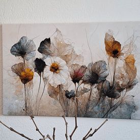 Photo de nos clients: Bouquet de fleurs sèches par Treechild, sur toile