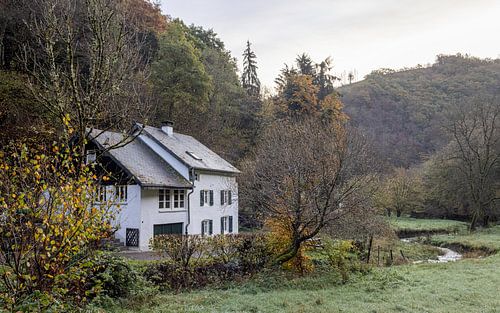 Luxembourg cottage in the early morning