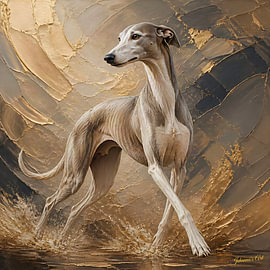Arabischer Windhund von Johannas Art Creations