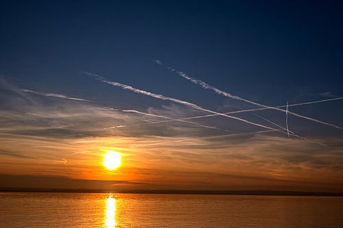 Zonsondergang aan het Bodenmeer
