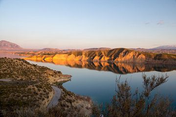 Reflection by Sunset by Cornelis (Cees) Cornelissen