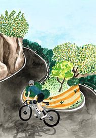 Scenic Mountain Cycling by Karen Menzenbach