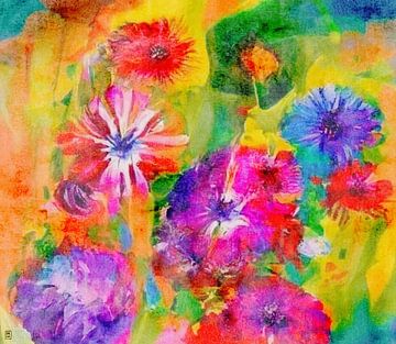 Flirtende Blumen von Ingrid A.U. Motzheim