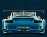 Porsche GT3 RS Cup 2008 achterzijde van Jan Keteleer thumbnail