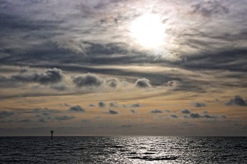 Zonsondergang Noordzee