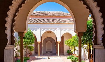 Malaga Alcazaba - Andalusie, Spanje van Gerard van de Werken