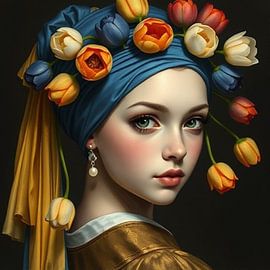 The girl with the pearl. by J.a Dijkstra