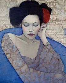 Modernes illustriertes Porträt von Studio Allee