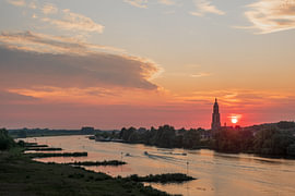 Sonnenuntergang über den Cuneratoren in Rhenen von Moetwil en van Dijk - Fotografie landschappen - natuur