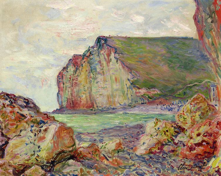 Claude Monet,Falaises des Petites Dalles, 1884 by finemasterpiece