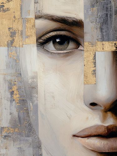 Portrait abstrait moderne