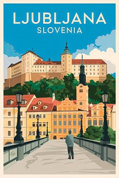 Ljubljana, Slowenien. von Poster Art Shop
