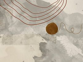 Mid Century Kreise von Mad Dog Art