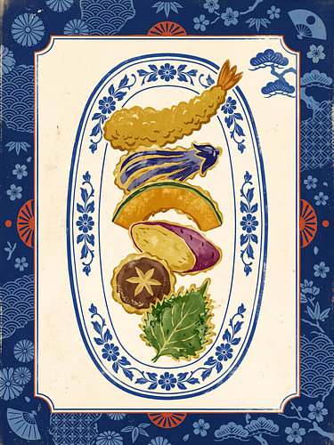 Japanese Harvest Plate