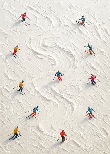 Farbtanz im Pulverschnee