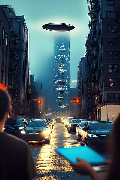 Premier contact au crépuscule par Vythryd Arts