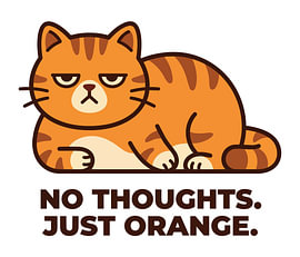 Funny Cat Illustration I'm Not Big You're Just Small by cr8image