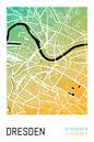 Dresden - Stadsplattegrondontwerp Stadsplattegrond (kleurverloop) van ViaMapia thumbnail