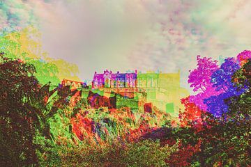 Edinburgh Castle Glitch Art van Jonathan Schöps | UNDARSTELLBAR.COM — Visuele gedachten over God