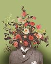 Autoportrait avec fleurs 17 par toon joosen Aperçu