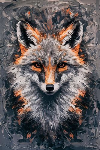 Impression d'art renard dynamique