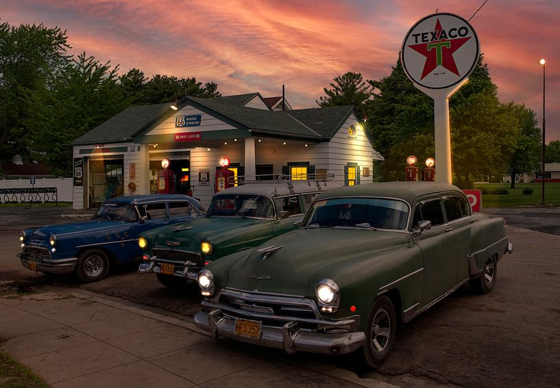 Route 66 Stimmungsplatte von Humphry Jacobs