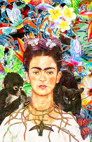 Portrait de Frida Kahlo par Giovani Zanolino par Giovani Zanolino