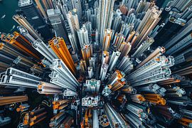 city centre from above