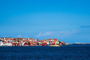 Blick auf den Ort Gullholmen in Schweden